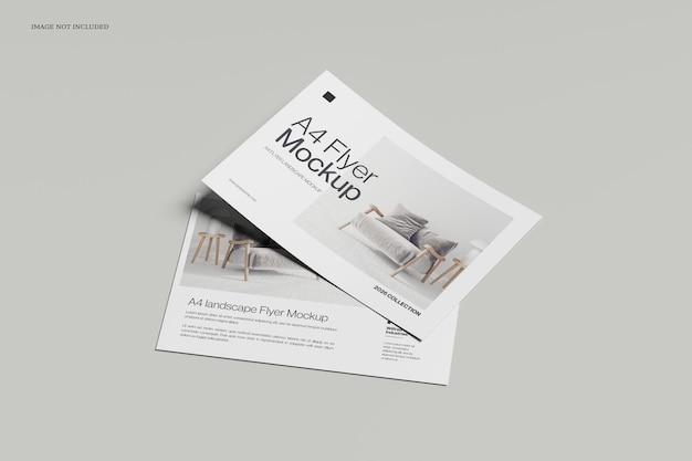 A4-Flyer-Landschaft-Mockup