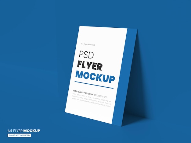 A4-Flyer-Mockup in 3D-Rendering