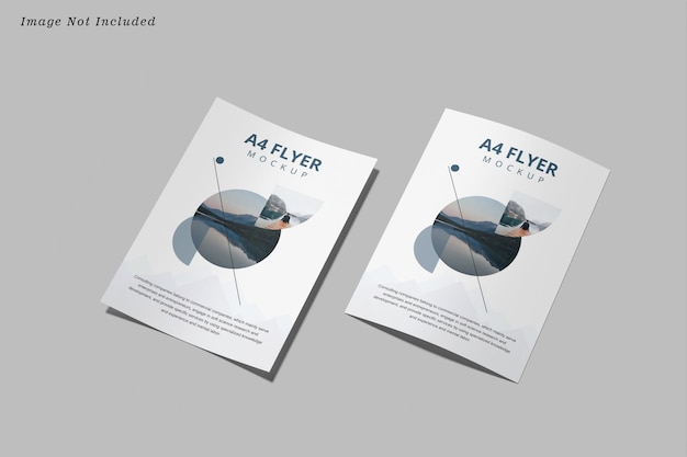 PSD a4 flyer mockup