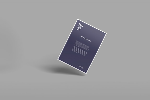 A4 Flyer Modell realistisch