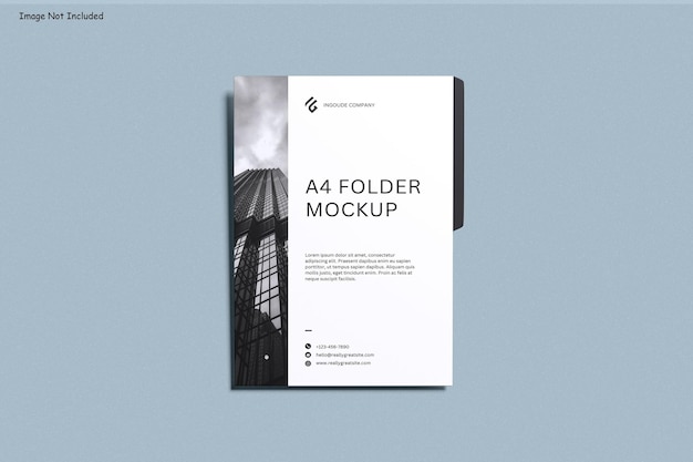 A4 Folder Mockup for Corporate Branding