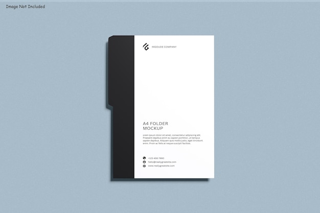 A4 Folder Mockup for Corporate Presentation