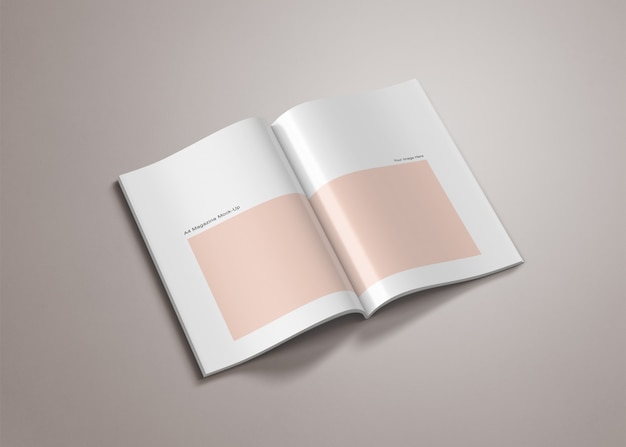 A4 Magazine Mockup Vorlage