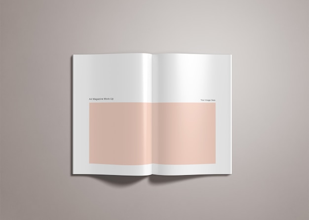 A4 Magazine Mockup Vorlage