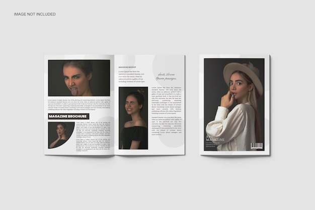 PSD a4 magazine mockup