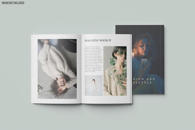 PSD a4 magazine mockup