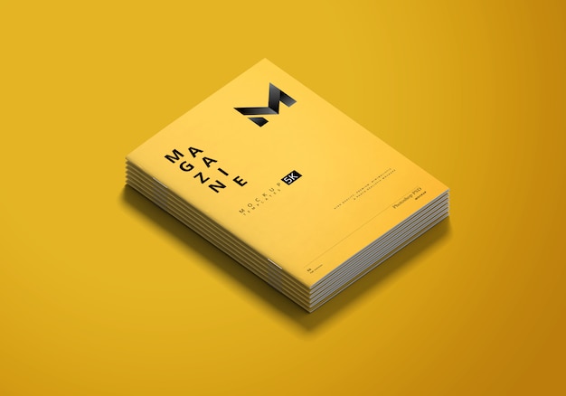 PSD a4 magazine mockup