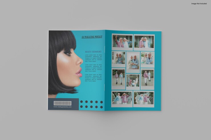 PSD a4 magazine mockup