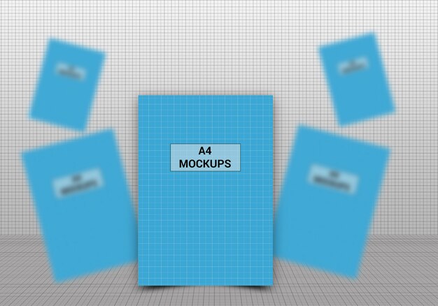 A4 page mockup für flyer, rechnung, briefkopf und andere