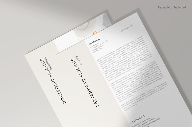A4-Papier oder Flyer-Mockup