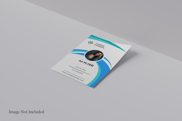 A4 poster oder flyer mockup für unternehmen