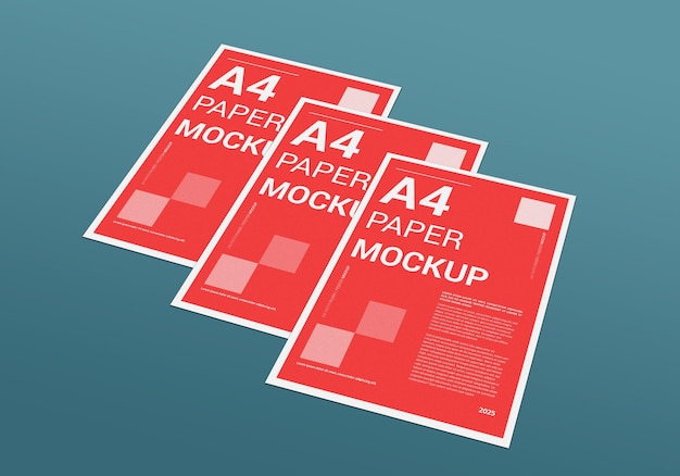 A4-seiten-mockup-design