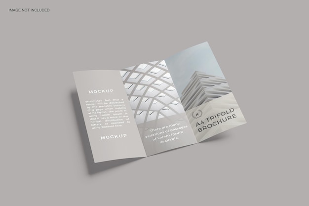A4 Trifold-Broschüren-Modell