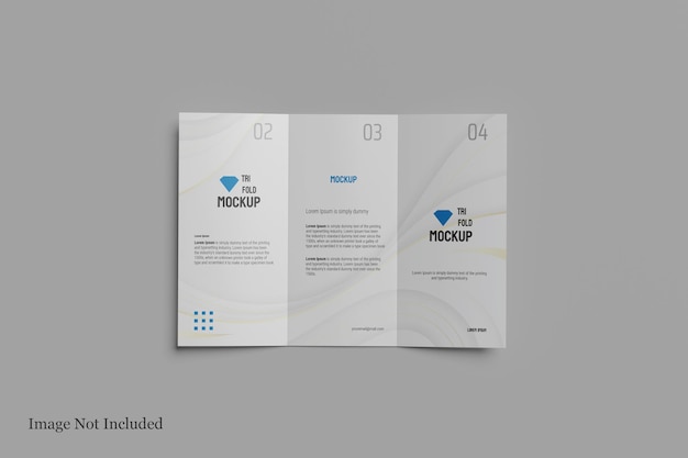 A4 Trifold Design Mockup