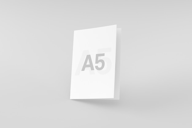 A5 / a5 bifold brochure mockup