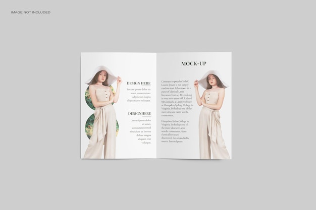 A5 Bifold Brochure Mockup