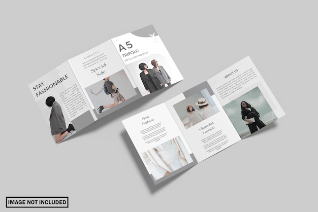 A5 Brochure a tre ante Mockup