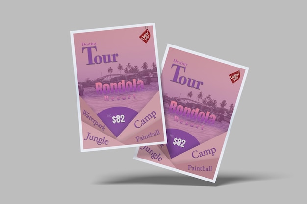 A5 flyer mockup