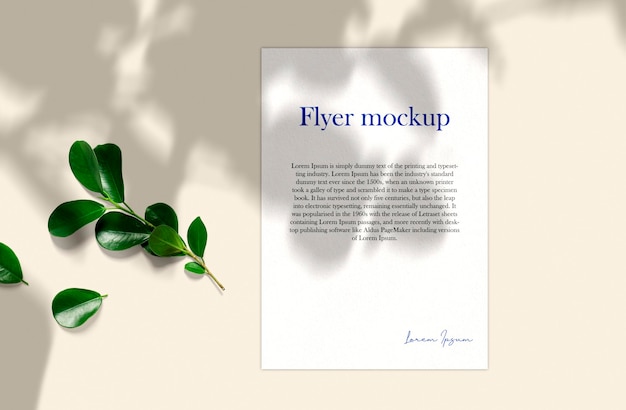 A5 Flyer Modell