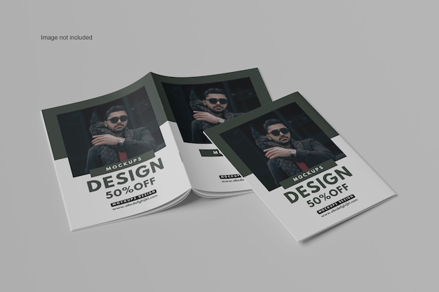 A5 magazine katalog mockups