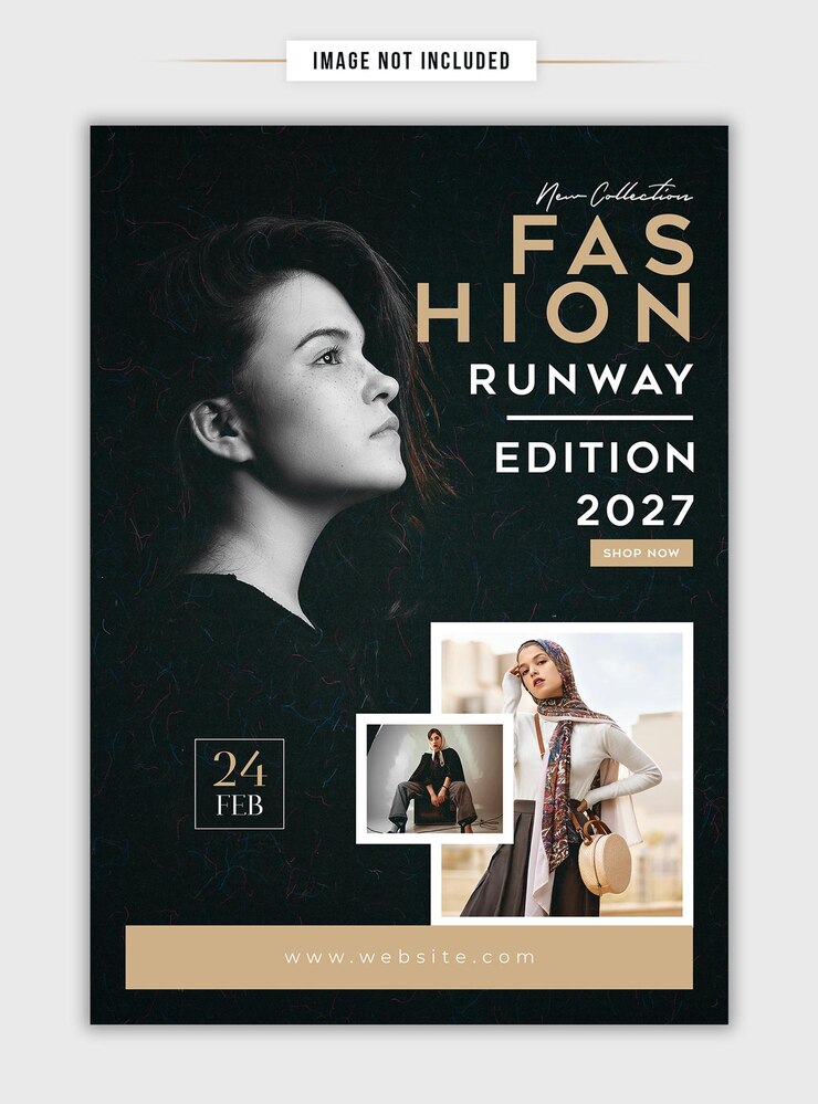 PSD a5 poster di moda design di moda illustrazione di moda poster di moda opere d'arte di tendenza