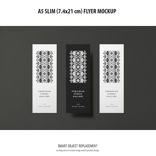 A5 Slim Flyer Mockup