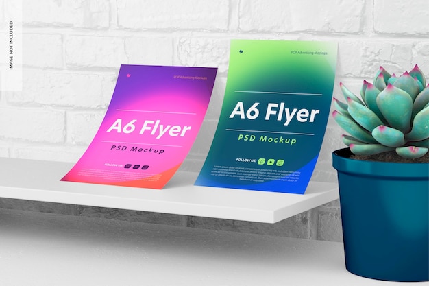 A6 flyer mockup