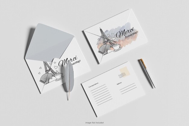 A6 Mockup cartolina e buste