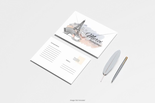 A6 Mockup cartolina e buste