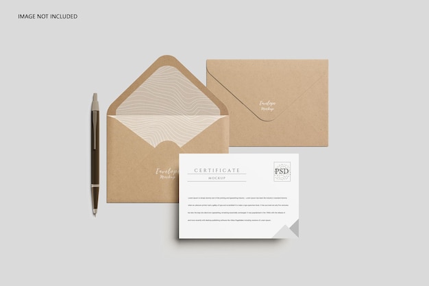 A6 Mockup cartolina e buste