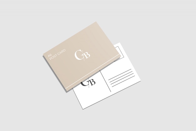 A6 Mockup di cartoline