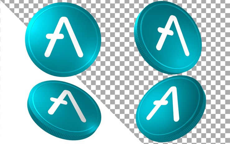 AAVE Aave 3d render ilustração moeda token criptomoeda ícone logotipo