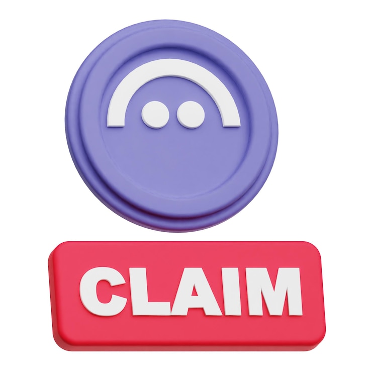 PSD aave token criptográfico icono 3d aislado en el fondo blanco
