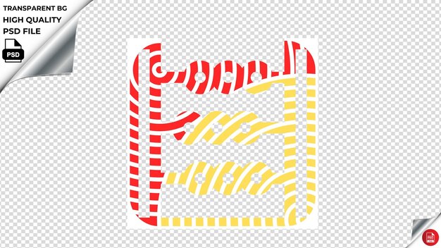 PSD Ábaco psd icono vectorial rojo amarillo rayado psd transparente