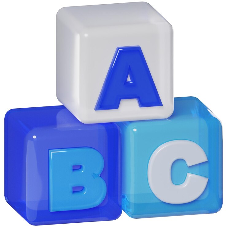 PSD abacus blocks educação ferramentas de papelaria 3d