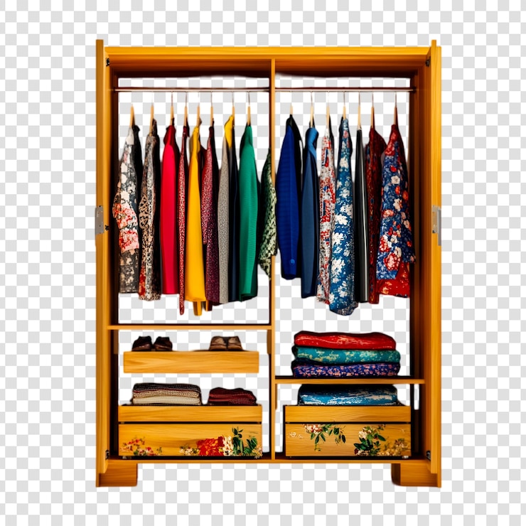 PSD abbigliamento colorato organizzato armadio in legno armadio stoccaggio abbigliamento di moda