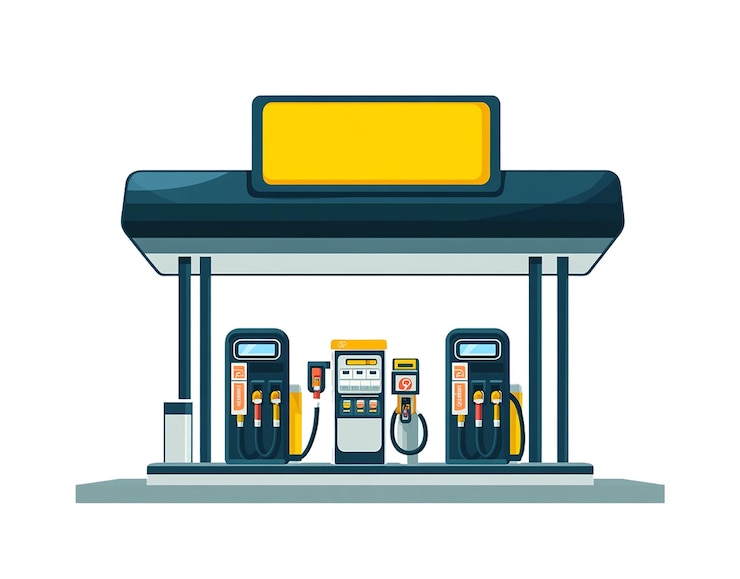 PSD abbildung der tankstelle