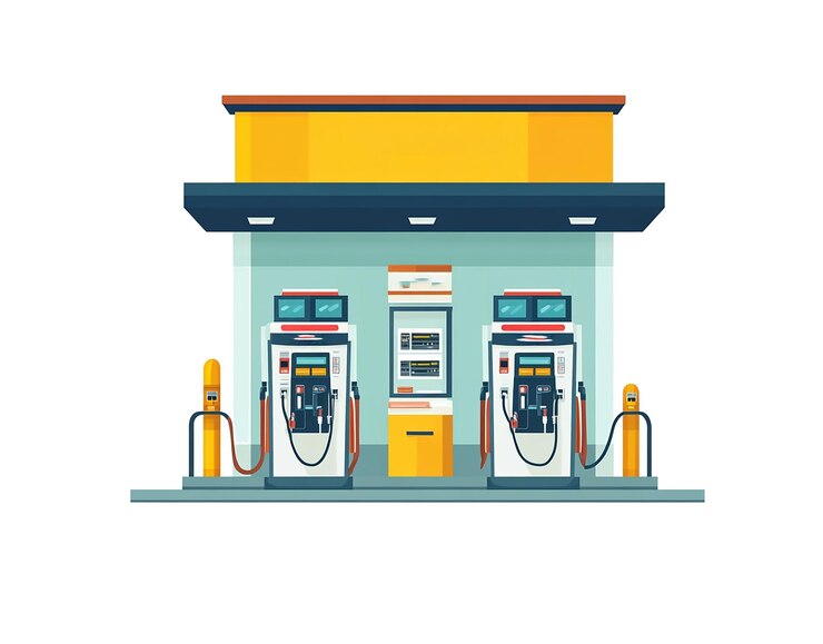 PSD abbildung der tankstelle