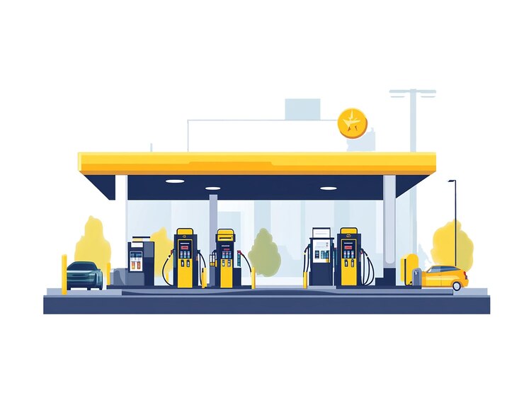 PSD abbildung der tankstelle