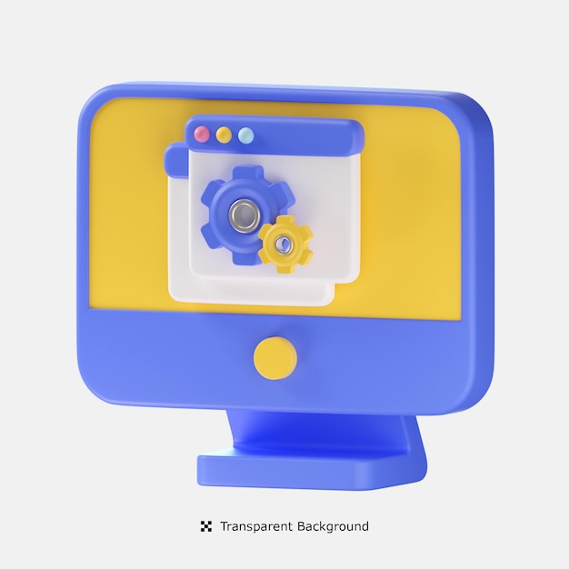 Abbildung des Symbols 3d der Computerkonfiguration