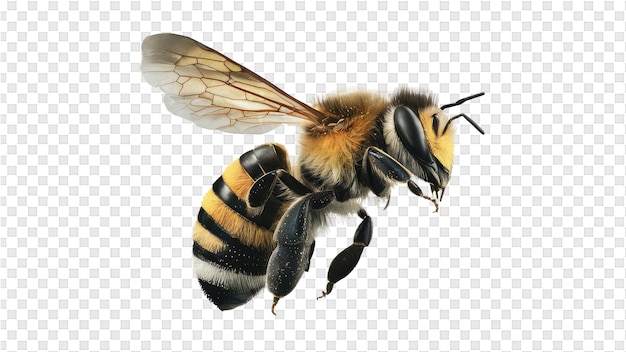 PSD una abeja está en el suelo y es una abeja