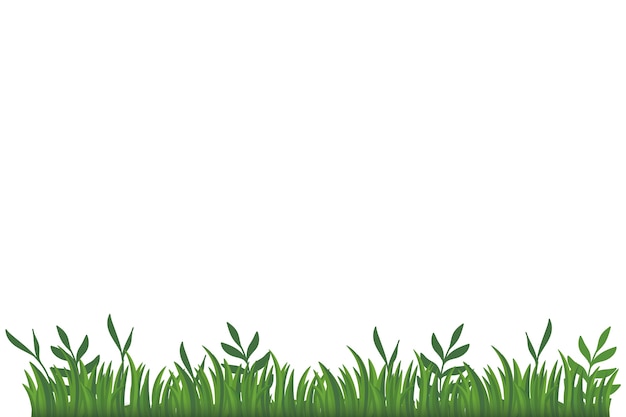 Abgesonderte Darstellung von Gras