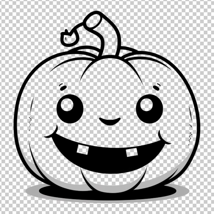 PSD abóbora amarela e abóbora de halloween ilustração png