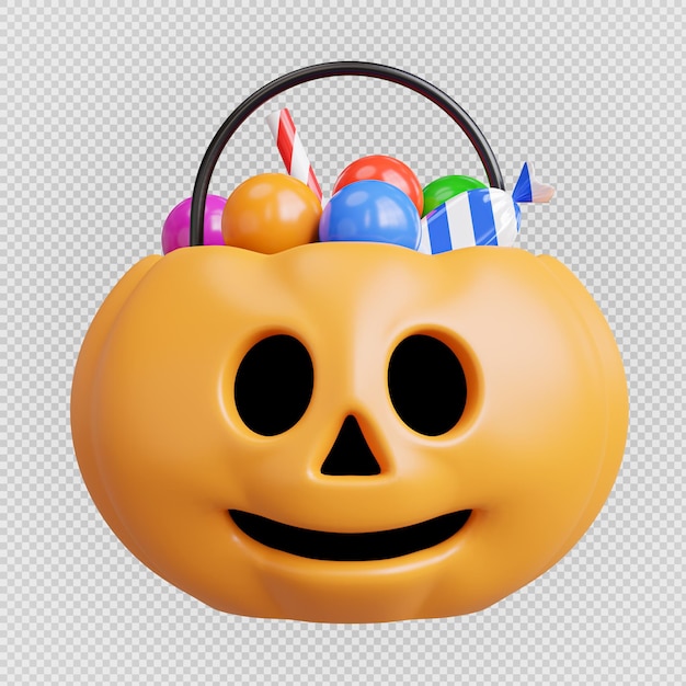 abóbora de Halloween 3d