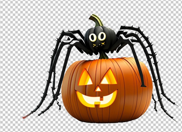 PSD abóbora de halloween em 3d