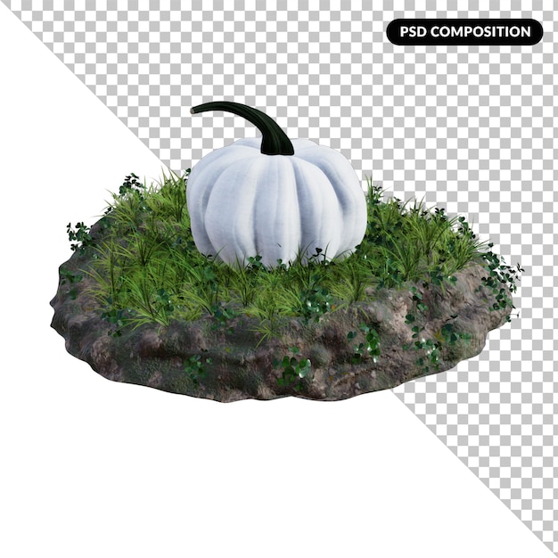 Abóbora do helloween isolada 3d