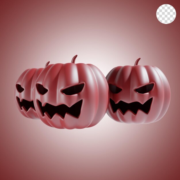 Abóbora halloween em tema vermelho