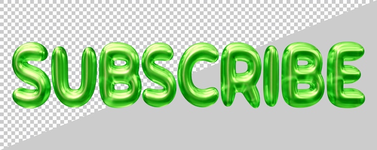 PSD abonnieren sie textdesign mit modernem 3d-effektstil