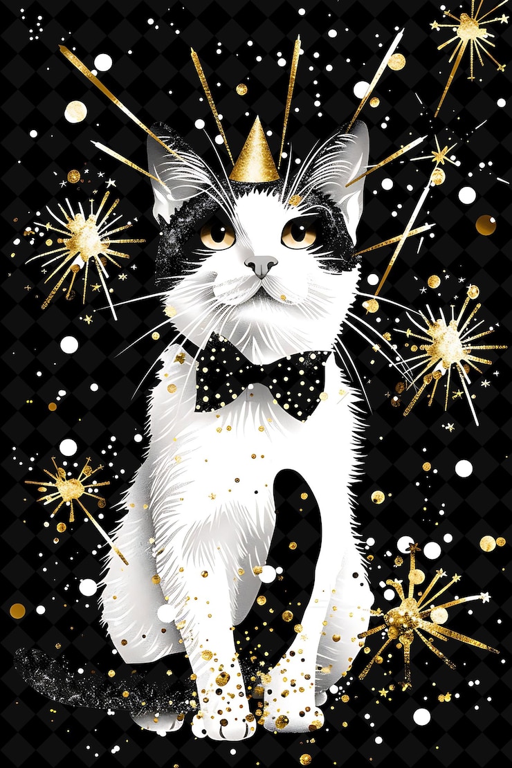 PSD abra o mundo dos gatos com desenhos de imagens png de gatos personalizados para decoração e impressão