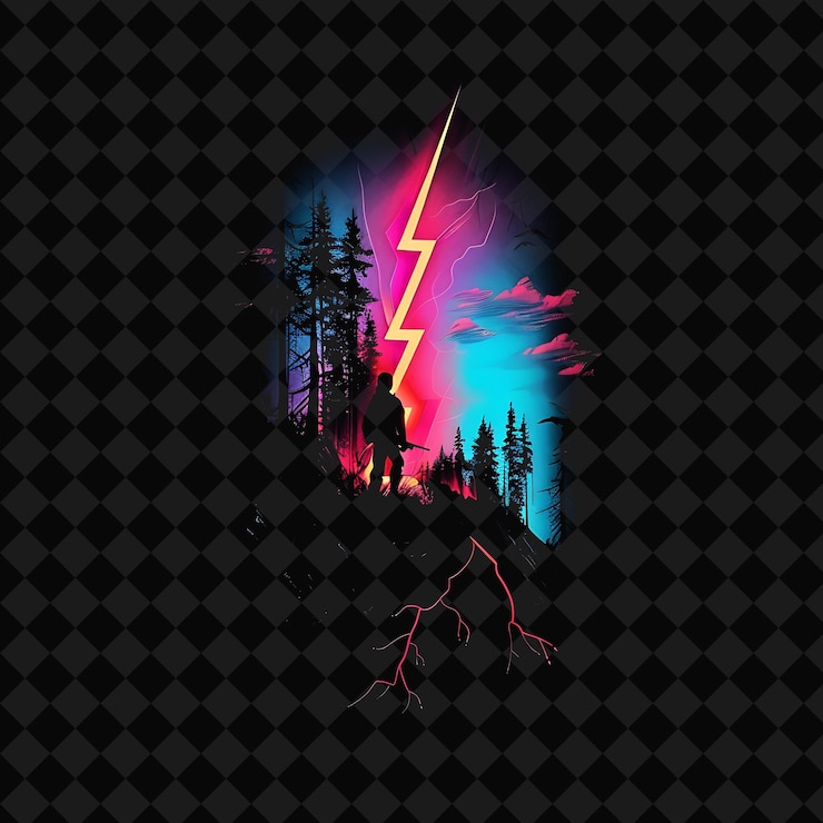 PSD abre el mundo de personajes de guerra y el paisaje natural con collages de arte brillante de diseño inspirado en y2k png
